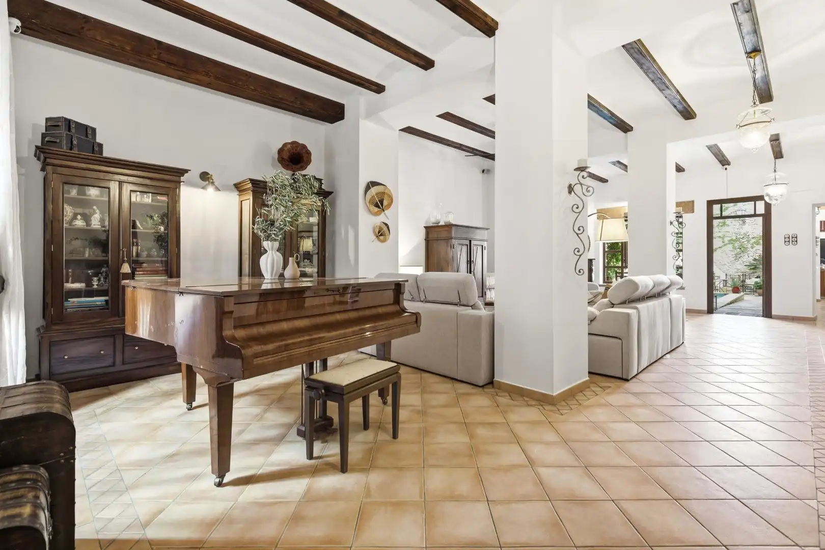 Sala de estar de Casa o chalet en venta en Jávea / Xàbia con Calefacción, Jardín privado y Terraza