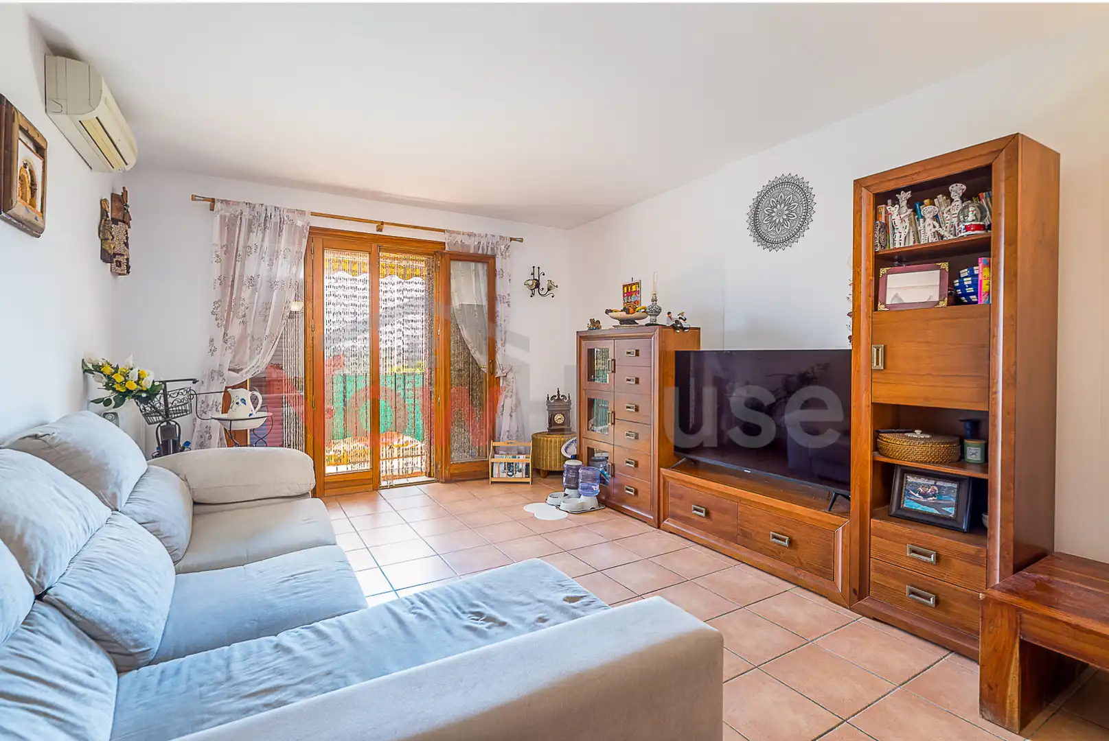 Wohnzimmer von Erdgeschoss zum Verkauf in Santa Margalida mit Klimaanlage, Heizung und Terrasse