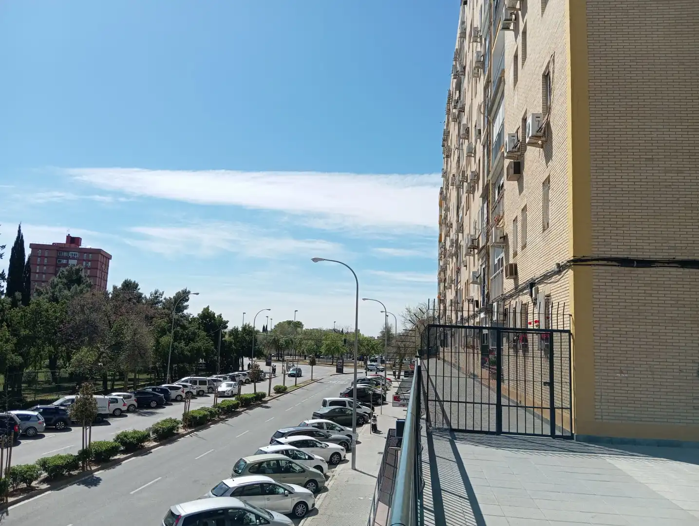 Exterior view of Flat for sale in Sevilla  with Air Conditioner, Private garden and Furnished