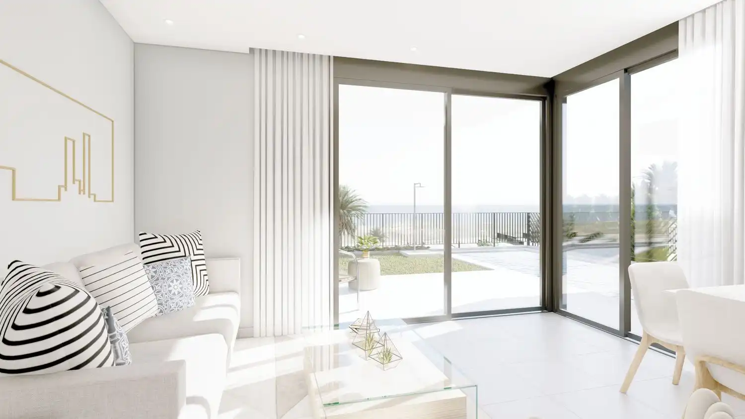 Sala d'estar de Dúplex en venda en Polop amb Aire condicionat