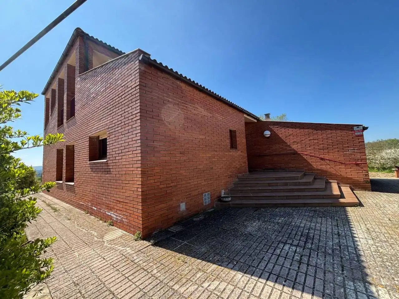 Vista exterior de Casa o xalet en venda en Santa Coloma de Queralt amb Calefacció, Jardí privat i Terrassa