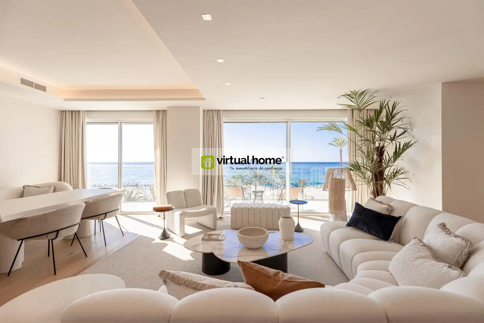 Living room of Apartments for sale in Benidorm  with Air Conditioner, Private garden and Terrace