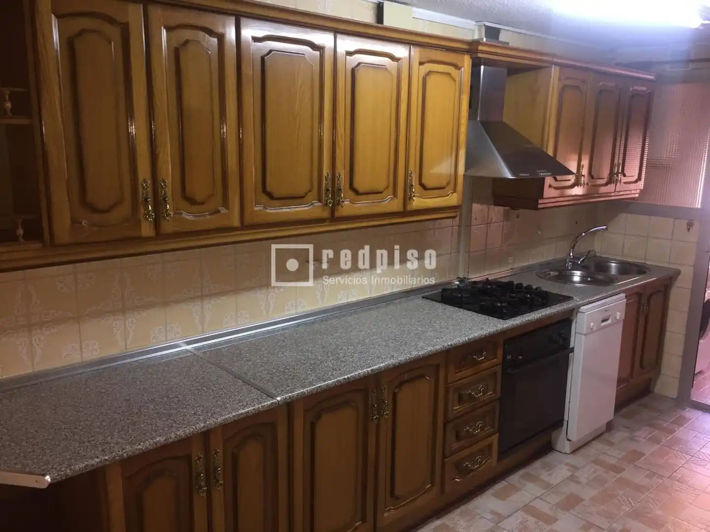 Kitchen of Flat for rent in Granada  with Air Conditioner, Terrace and Furnished