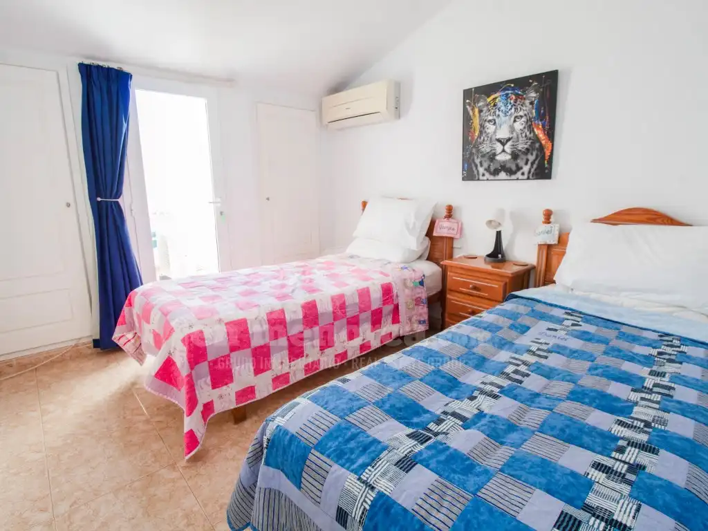 Bedroom of Apartments for sale in Es Castell  with Air Conditioner, Terrace and Swimming Pool
