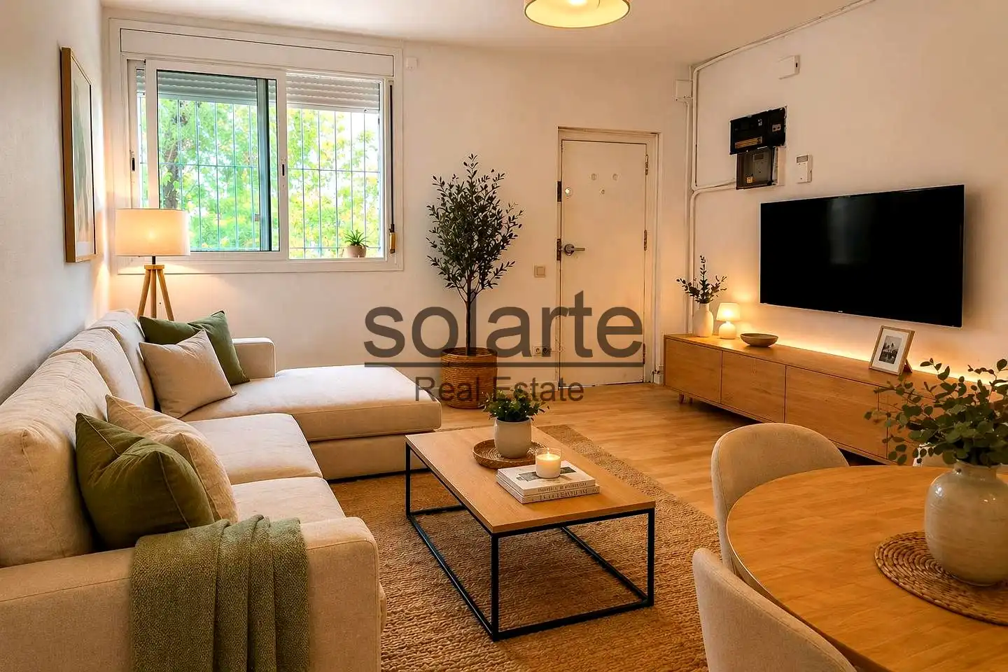 Wohnzimmer von Erdgeschoss zum Verkauf in  Barcelona Capital mit Parkett