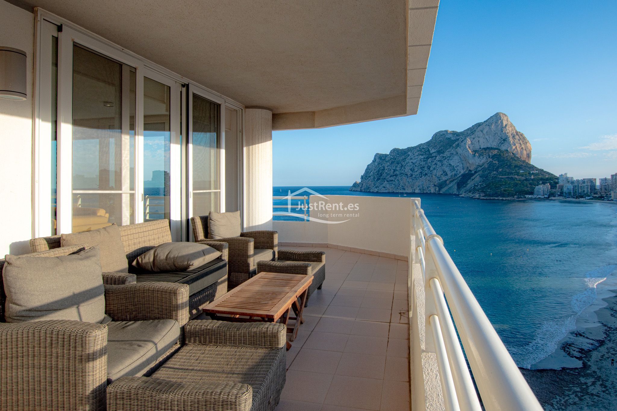 Terrace of Attic to rent in Calpe / Calp  with Air Conditioner, Heating and Terrace