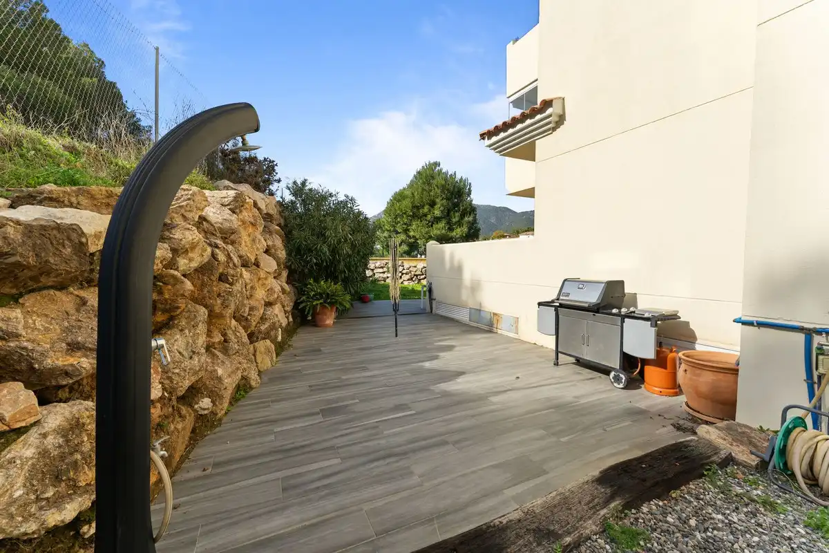 Terraza de Apartamento en venta en Mijas con Aire acondicionado, Jardín privado y Terraza