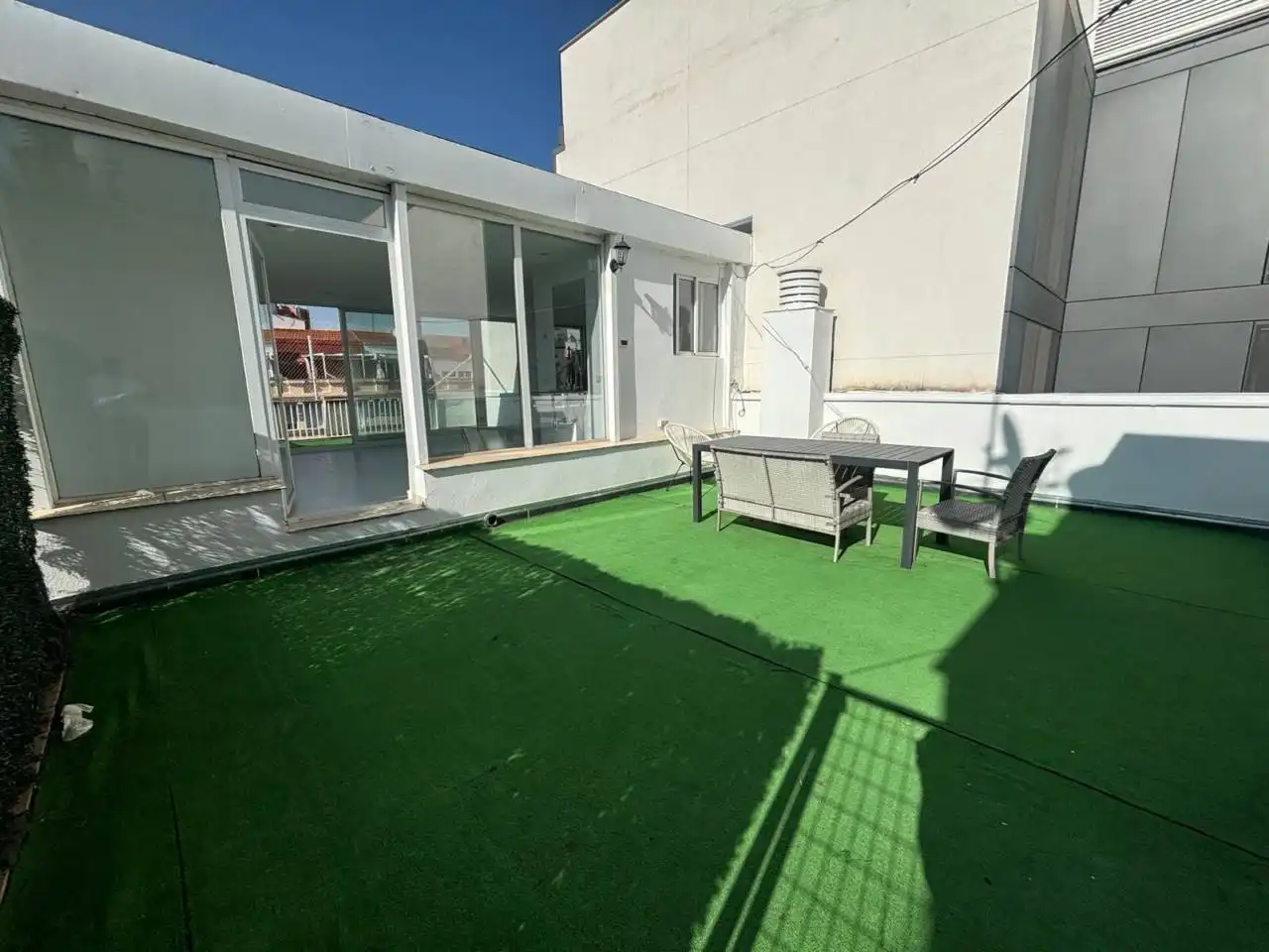 Terrasse von Dachboden zur Miete in Madrid mit Klimaanlage, Heizung und Parkett