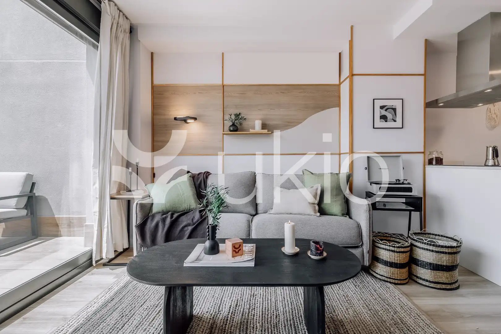 Sala d'estar de Apartament de lloguer en Madrid amb Aire condicionat, Calefacció i Terrassa