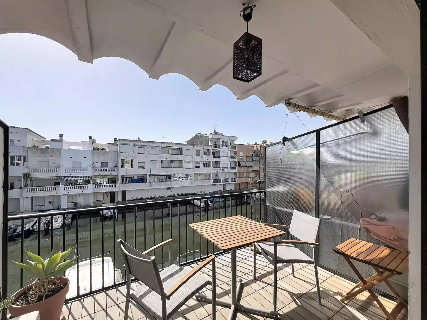 Terraza de Apartamento en venta en Empuriabrava con Aire acondicionado, Trastero y Amueblado