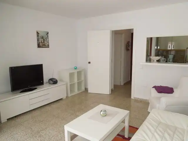 Sala d'estar de Pis en venda en Torrox amb Aire condicionat, Moblat i Rentadora
