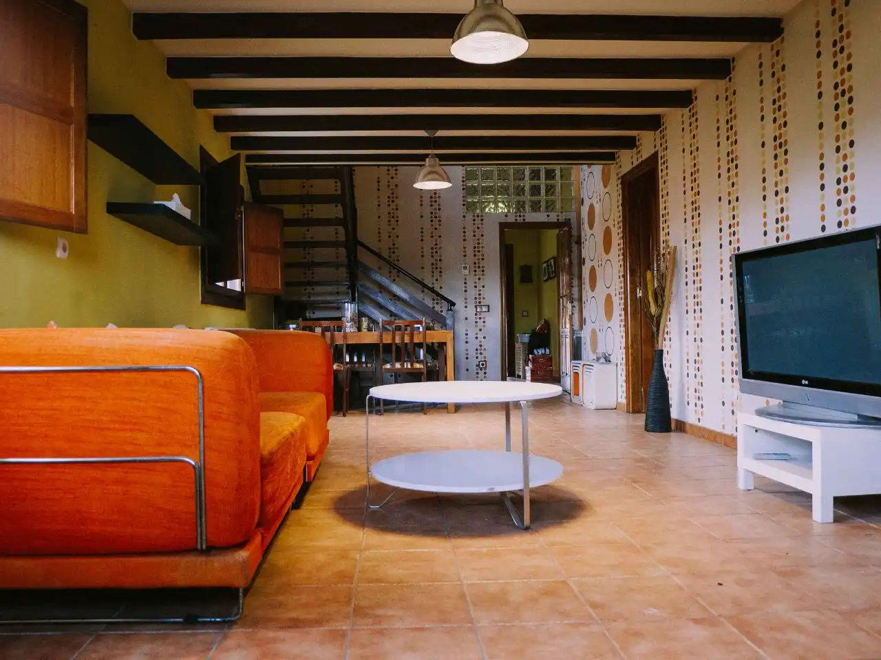 Living room of Houses for sale in Husillos , Palencia