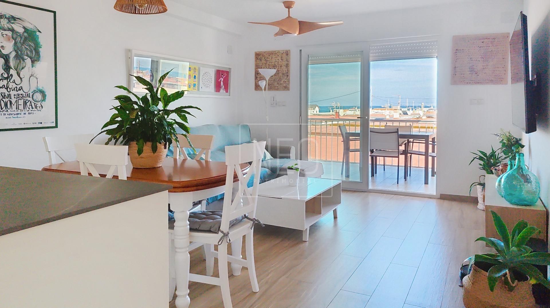 Living room of Flat for sale in Oliva  with Heating and Terrace