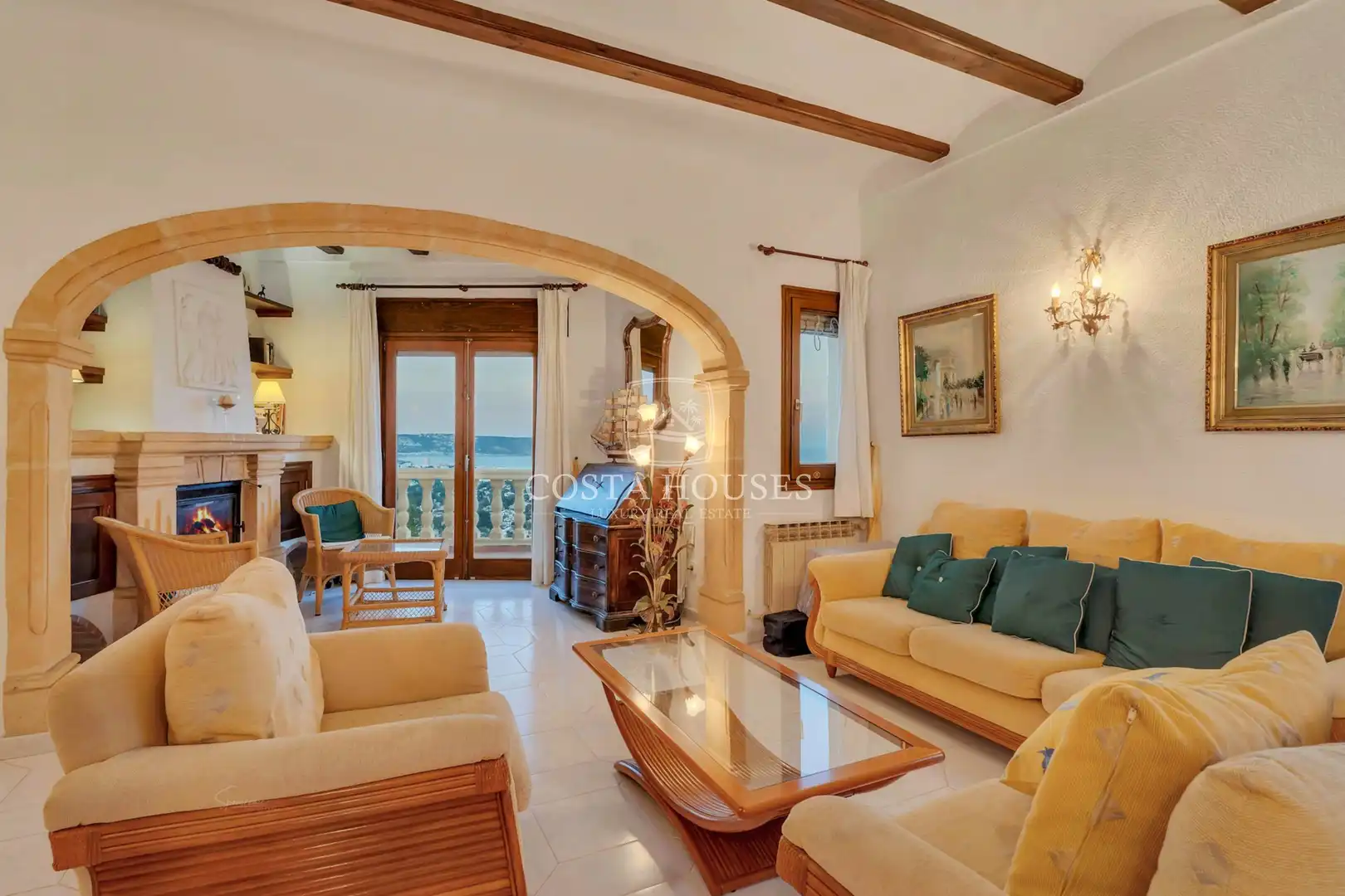 Living room of Houses for sale in Jávea / Xàbia  with Air Conditioner, Private garden and Terrace
