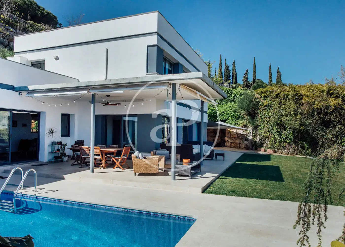 Terraza de Casa o chalet de alquiler en Sant Vicenç de Montalt con Aire acondicionado, Calefacción y Jardín privado
