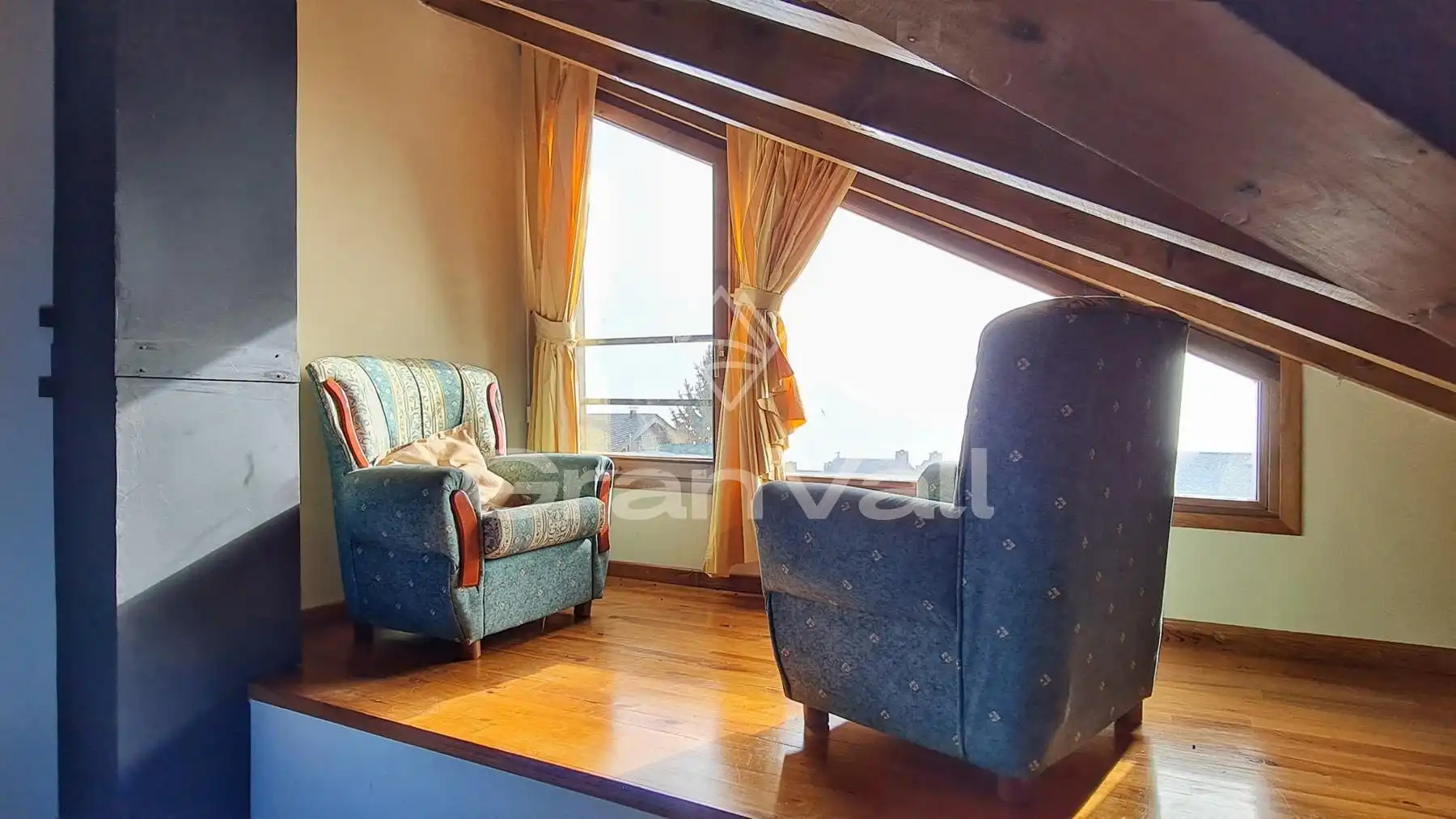 Sala d'estar de Casa adosada en venda en Ger amb Calefacció, Jardí privat i Terrassa