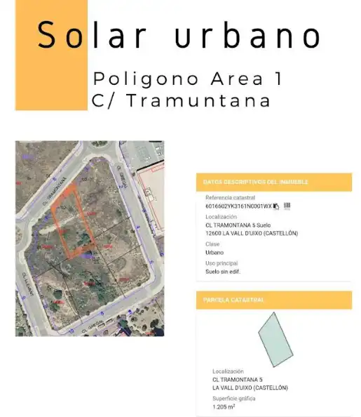 Wohnbaugrundstück zum Verkauf in La Vall d'Uixó, imagen 2
