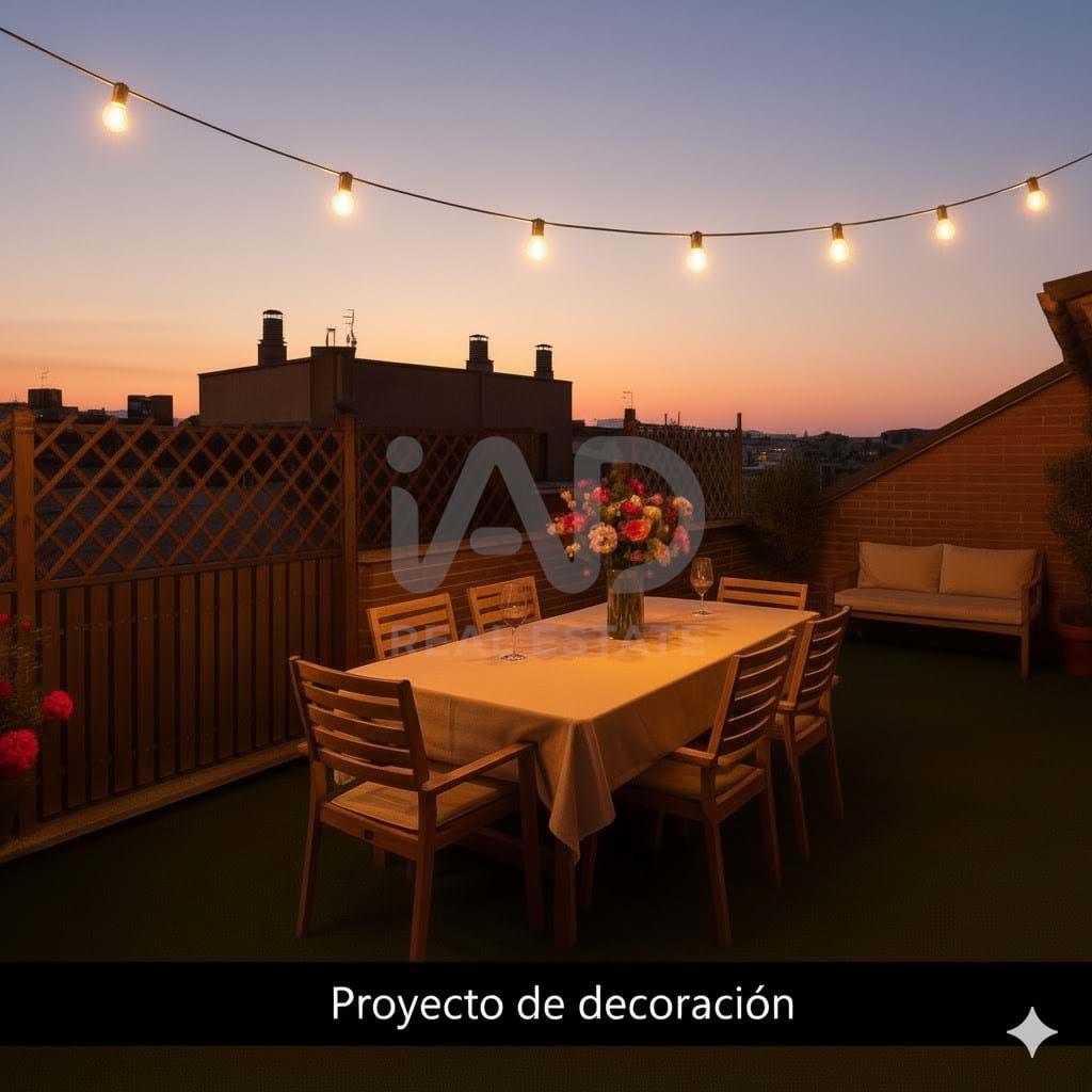 Terrace of Attic for sale in  Madrid Capital  with Air Conditioner and Heating