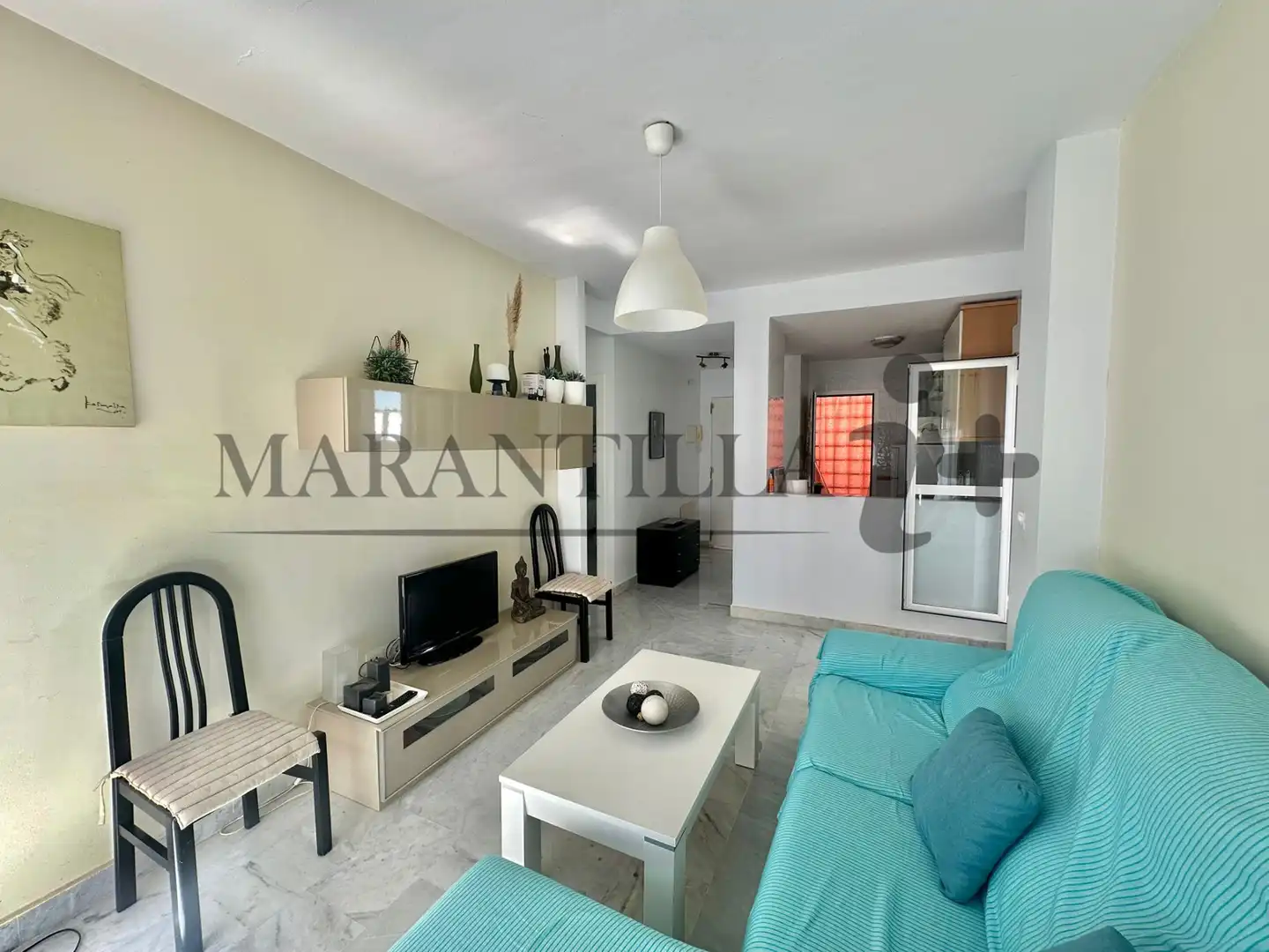 Sala de estar de Ático en venta en Islantilla con Terraza, Trastero y Piscina comunitaria