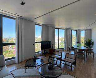 Living room of Flat to rent in  Madrid Capital  with Air Conditioner, Heating and Furnished
