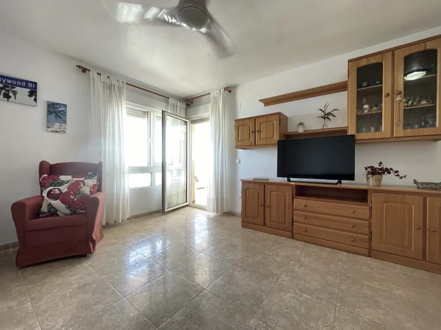 Wohnzimmer von Wohnung zum Verkauf in La Manga del Mar Menor mit Klimaanlage, Terrasse und Möbliert