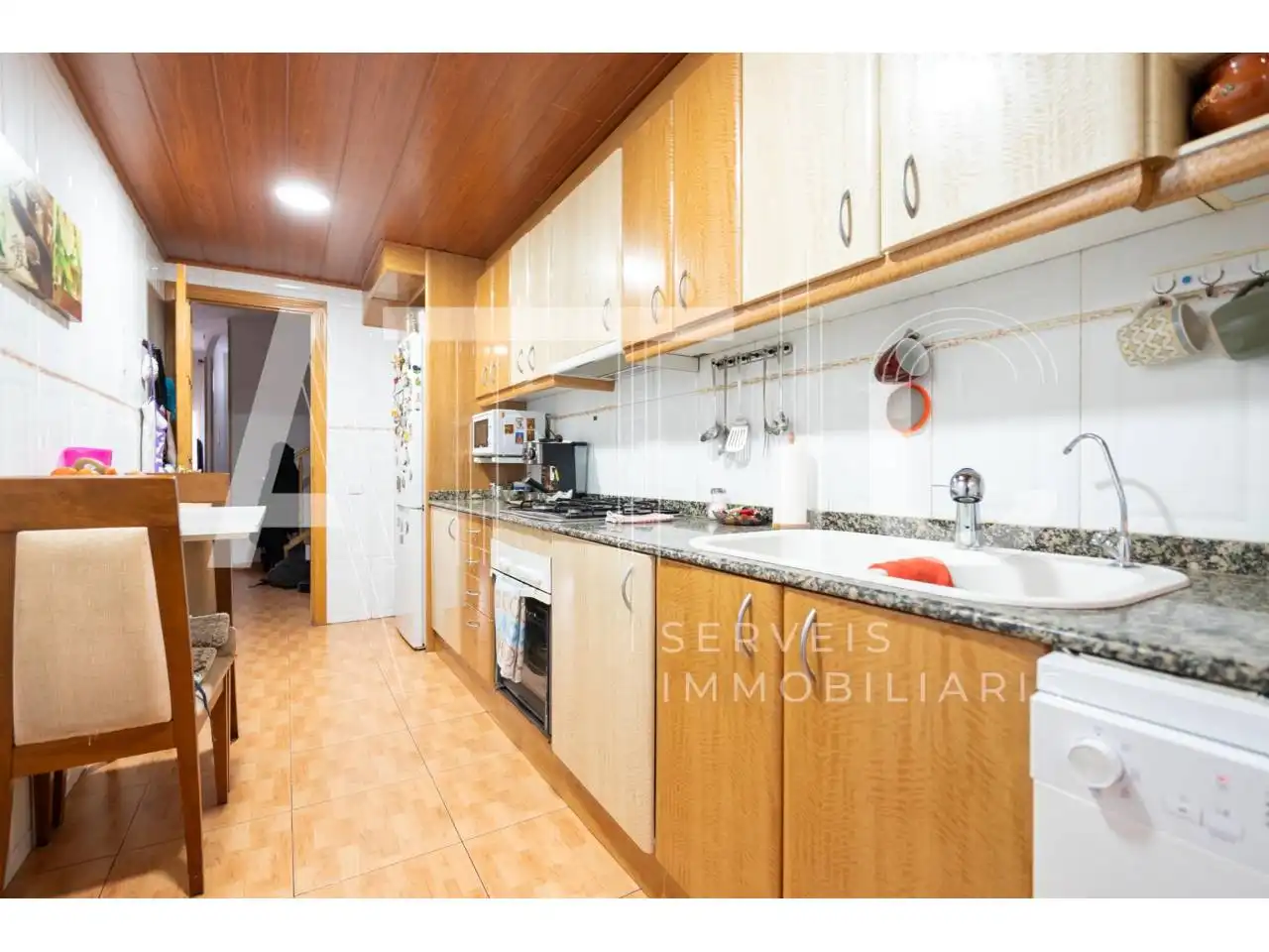 Küche von Maisonette zum Verkauf in Sabadell mit Klimaanlage, Heizung und Terrasse