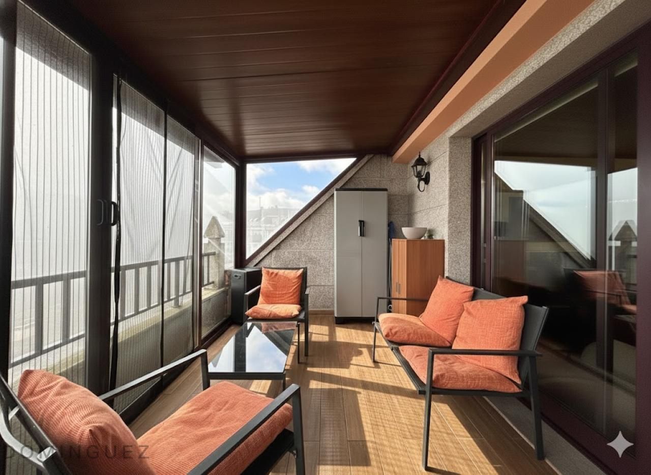 Terrace of Flat for sale in Ponteareas  with Heating, Parquet flooring and Terrace