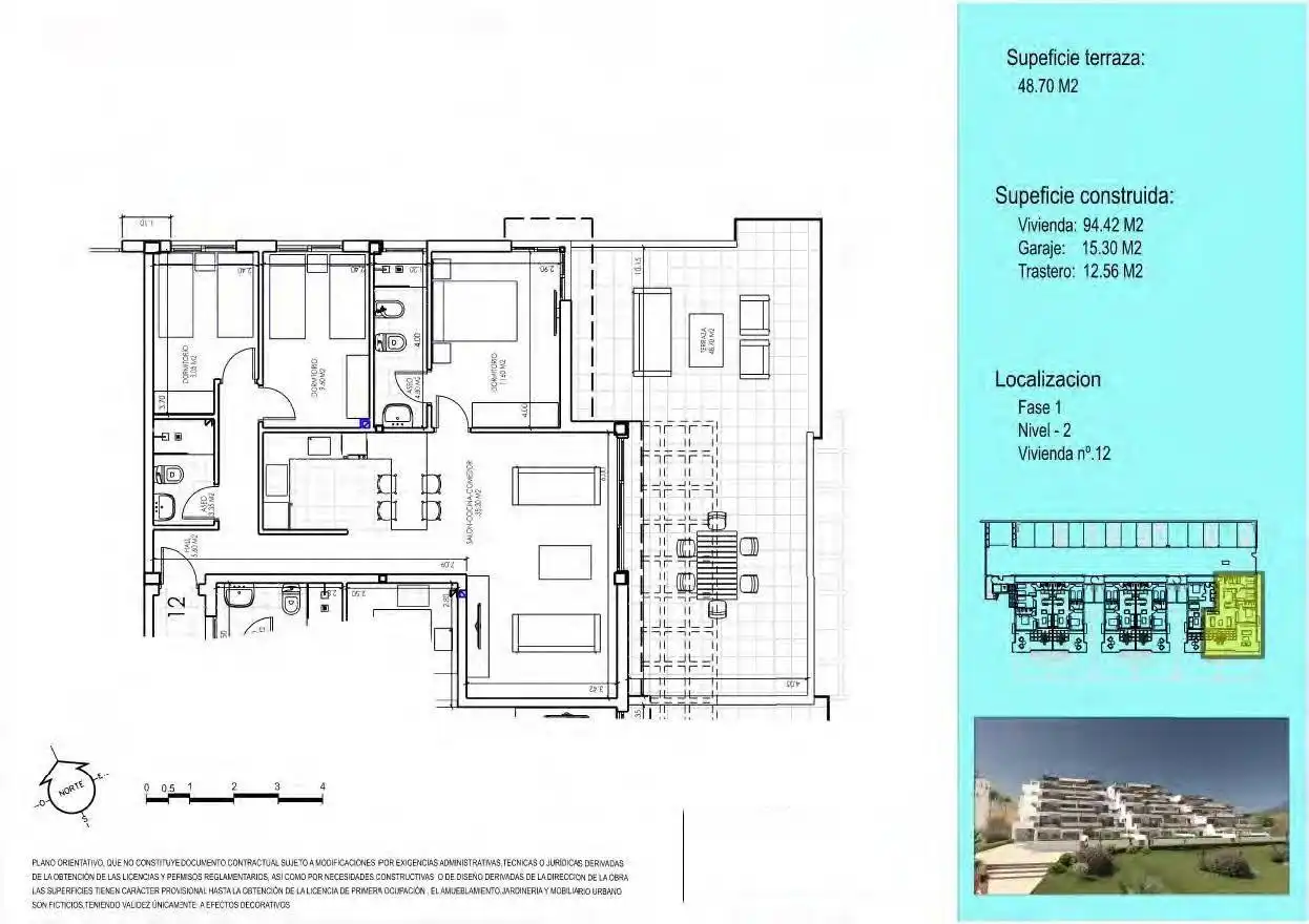 Apartamento en venta en Vera con Aire acondicionado, Terraza y Trastero