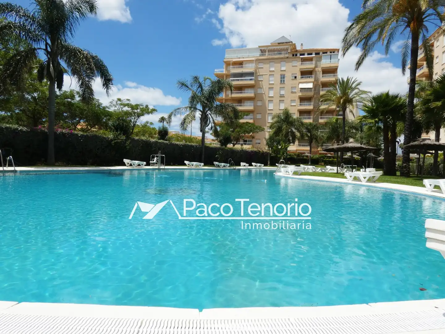 Piscina de Piso de alquiler en La Antilla con Terraza, Amueblado y Horno