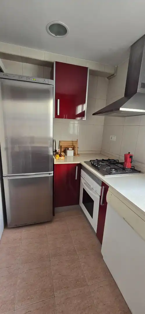 Cocina de Piso de alquiler en Valencia con Aire acondicionado, Amueblado y Balcón