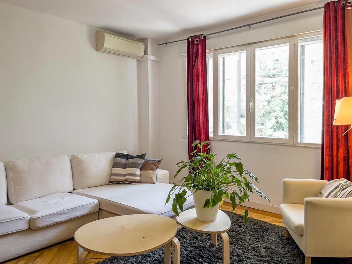 Living room of Apartment to rent in  Madrid Capital  with Air Conditioner and Heating
