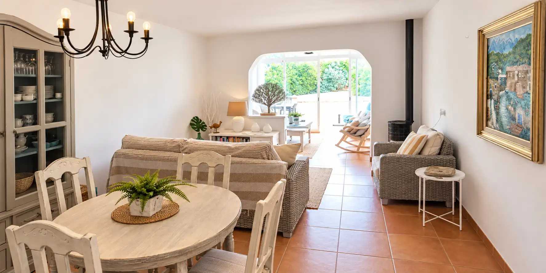 Sala de estar de Casa o chalet en venta en Pollença con Aire acondicionado, Amueblado y Horno