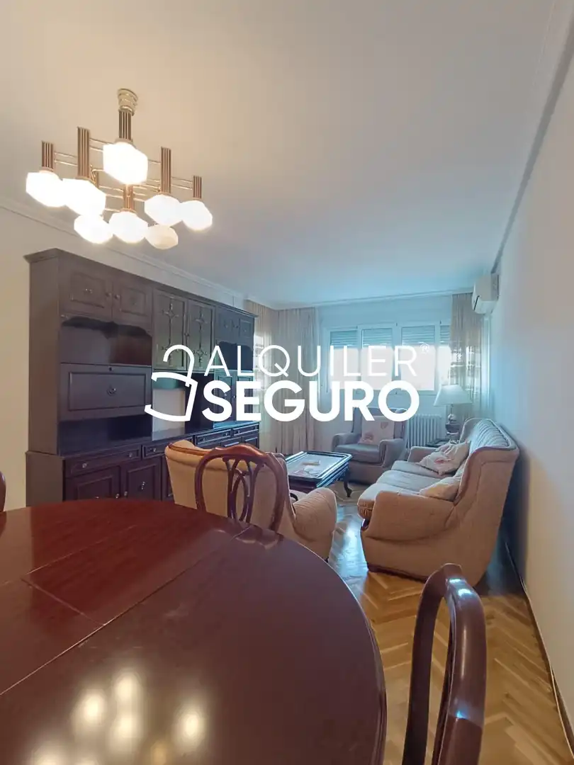 Living room of Flat for rent in Madrid  with Air Conditioner, Heating and Terrace