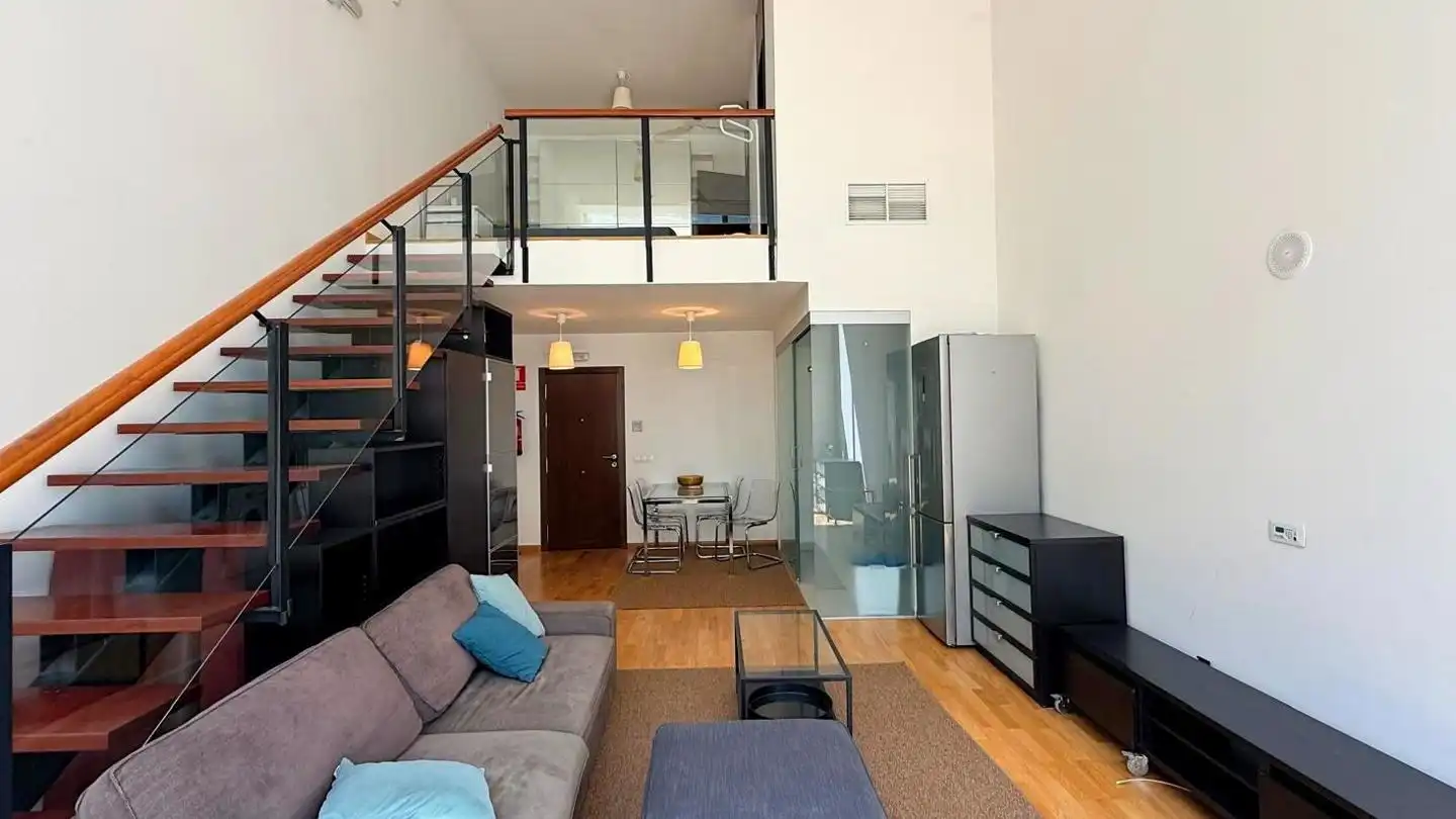 Sala de estar de Estudio en venta en San Sebastián de los Reyes con Aire acondicionado, Calefacción y Terraza