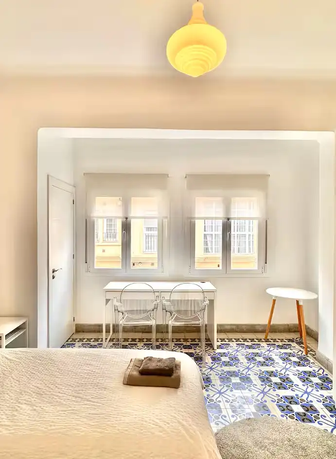 Dining room of Flat for sale in Málaga  with Air Conditioner, Heating and Furnished