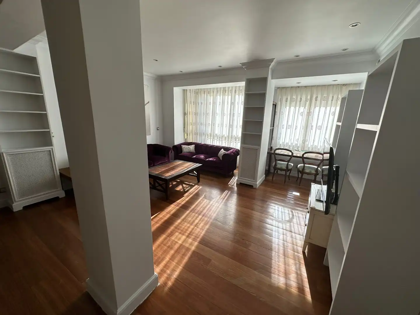 Sala de estar de Piso de alquiler en Madrid con Aire acondicionado, Calefacción y Parquet