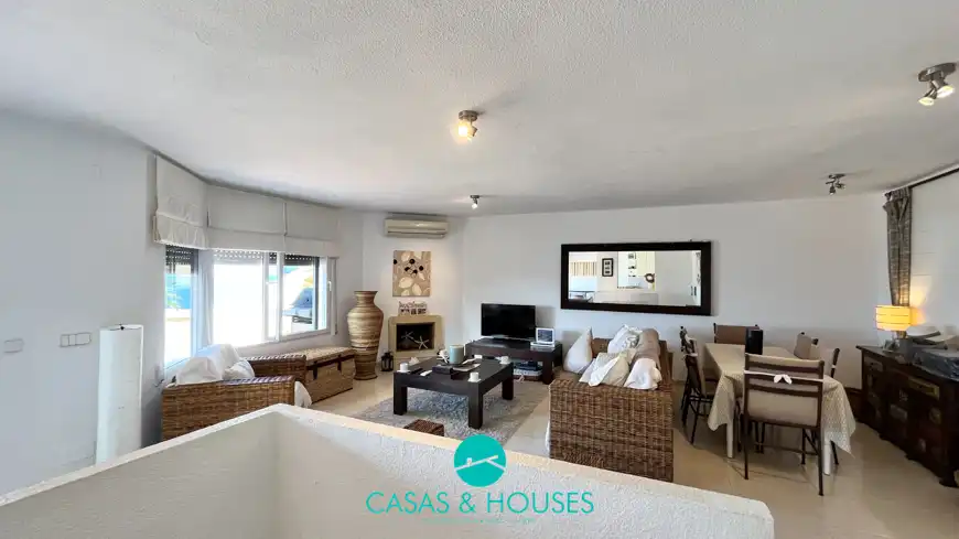Sala d'estar de Àtic en venda en La Manga del Mar Menor amb Aire condicionat, Terrassa i Traster