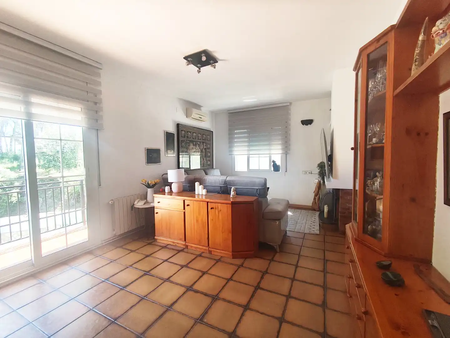 Sala de estar de Casa o chalet en venta en Sant Esteve Sesrovires con Aire acondicionado, Calefacción y Jardín privado