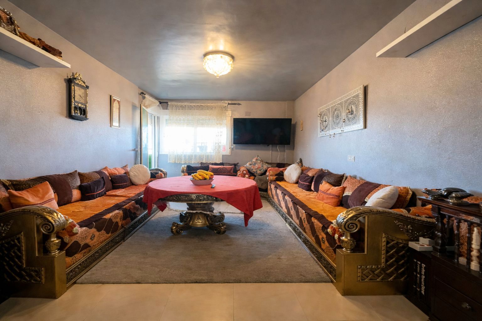 Living room of Flat for sale in Roquetas de Mar  with Terrace and Furnished