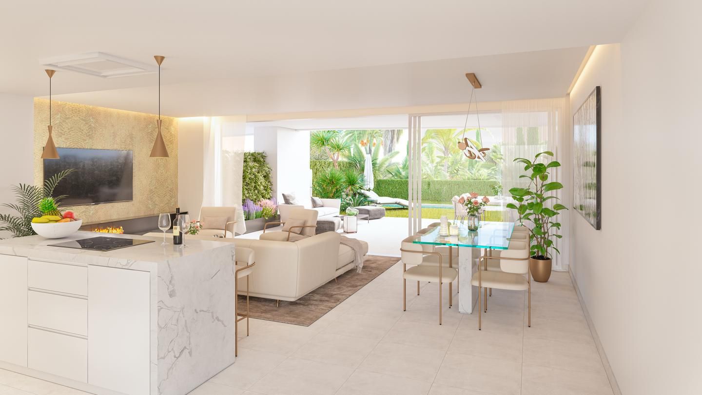Living room of Apartment for sale in La Alcaidesa  with Air Conditioner, Heating and Private garden