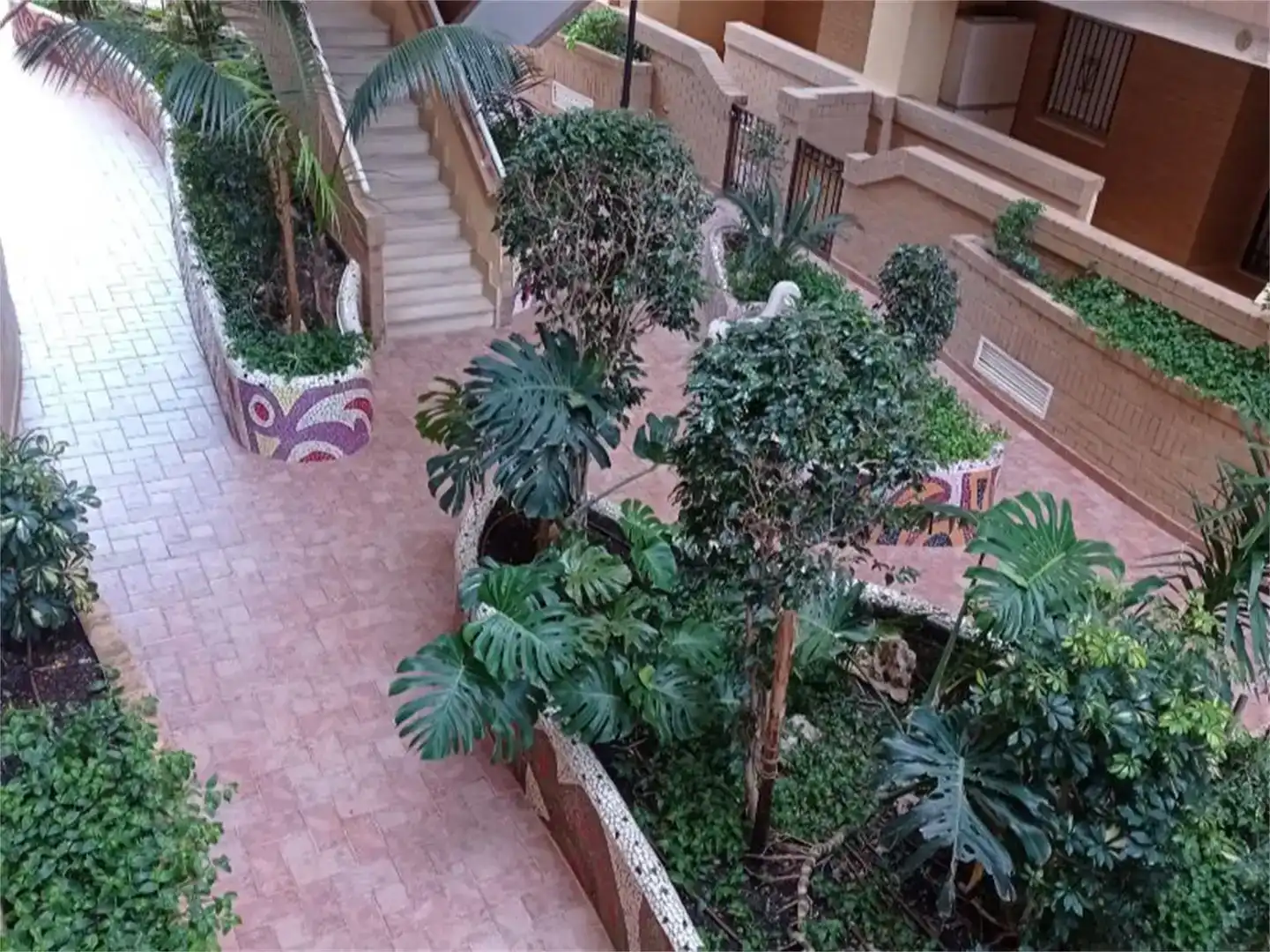 Terrasse von Wohnungen zur Miete in Oropesa del Mar / Orpesa mit Klimaanlage, Privatgarten und Schwimmbad