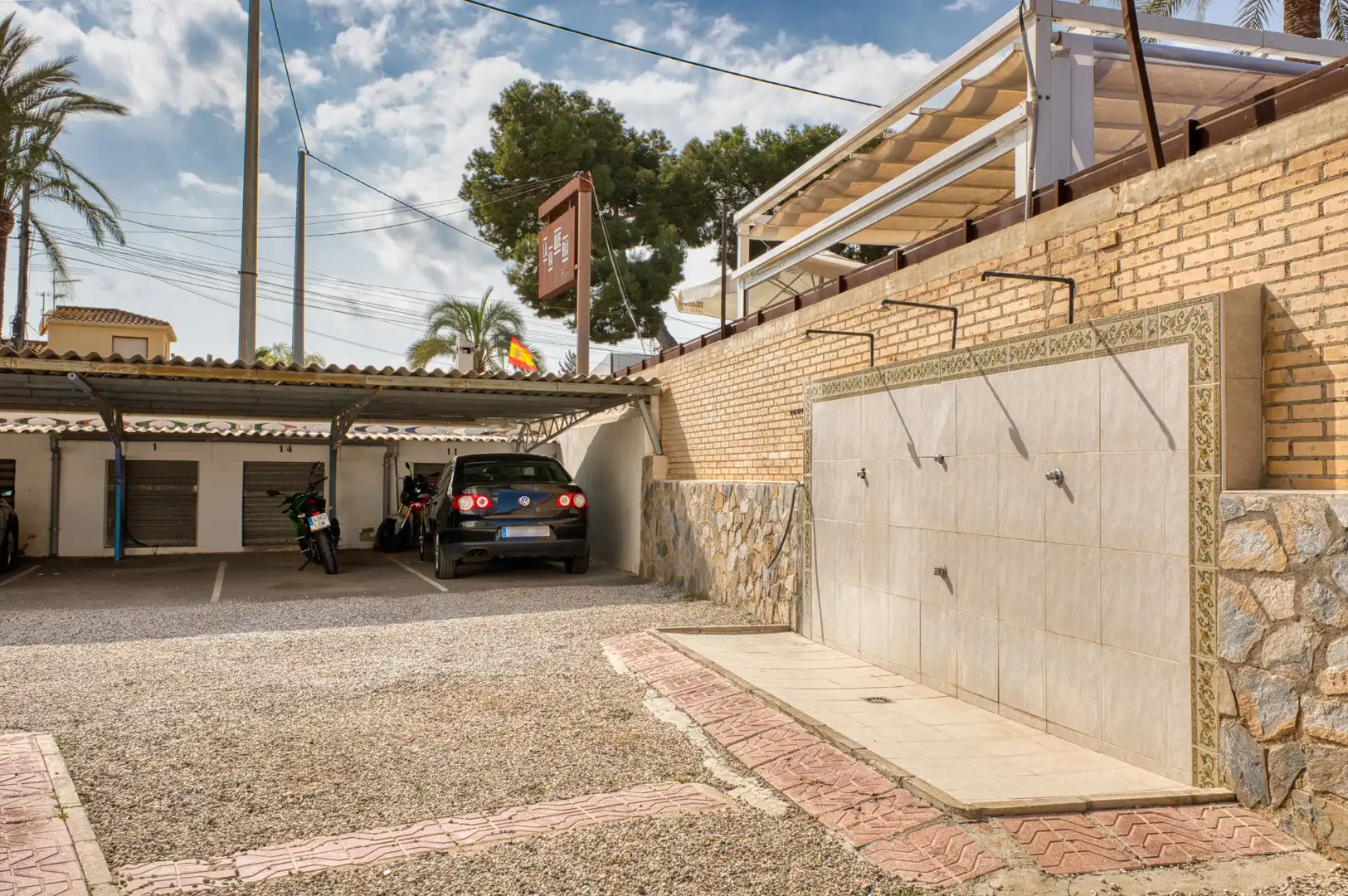 Parking of Flat for rent in El Campello  with Air Conditioner, Heating and Private garden