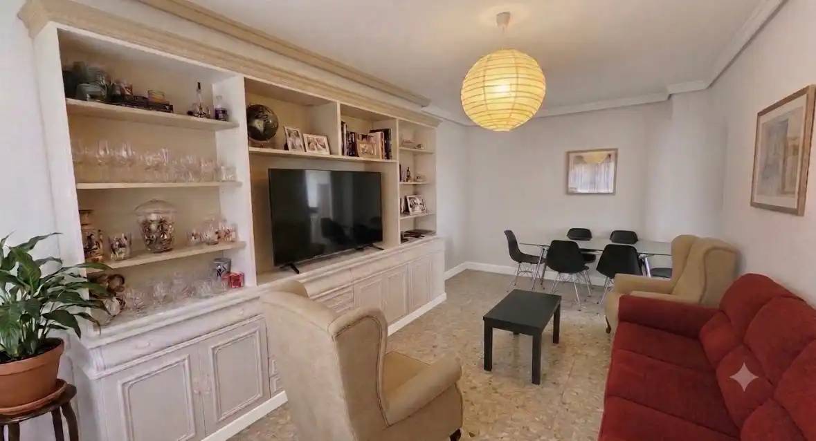 Wohnzimmer von Wohnung zur Miete in Salamanca mit Klimaanlage, Heizung und Terrasse