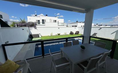 Terrace of Single-family semi-detached for sale in Alhaurín de la Torre  with Air Conditioner, Terrace and Swimming Pool