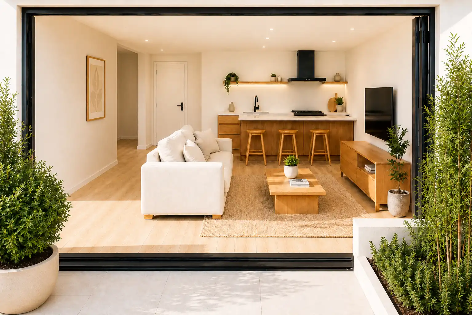 Living room of Apartments for sale in Sanxenxo  with Air Conditioner, Heating and Terrace