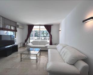 Living room of Apartment to rent in Calvià  with Air Conditioner, Parquet flooring and Terrace