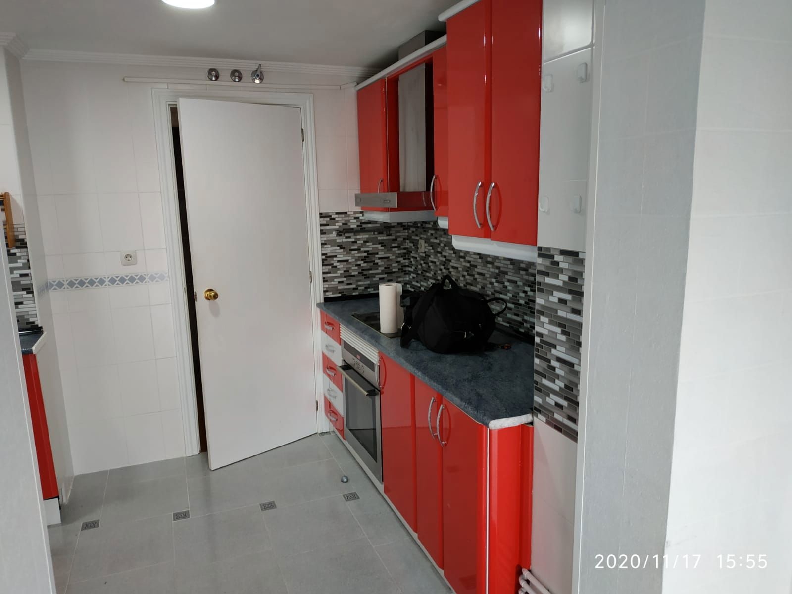 Kitchen of Flat for sale in  Madrid Capital  with Air Conditioner, Heating and Parquet flooring