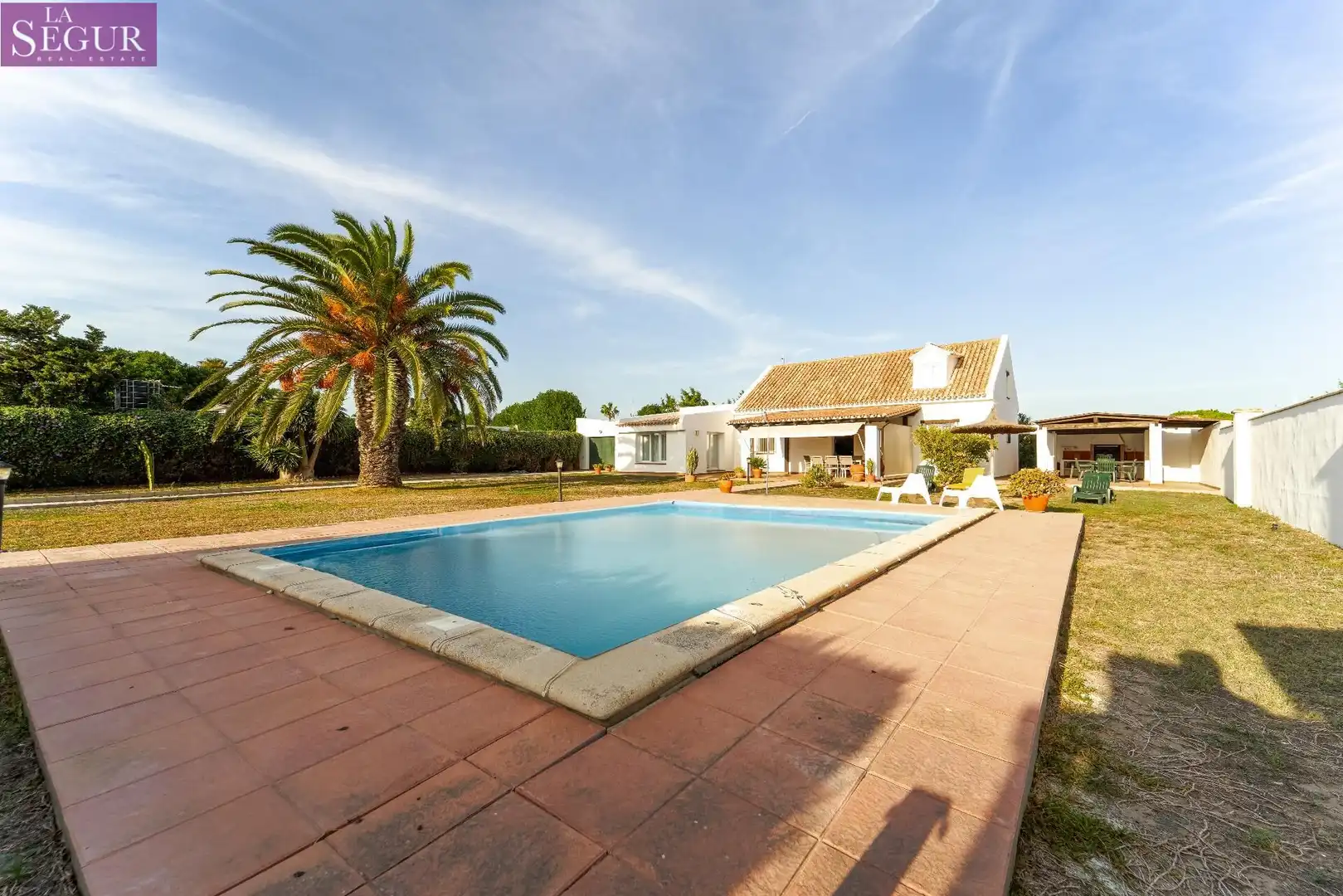 Jardí de Casa o xalet en venda en Vejer de la Frontera amb Jardí privat, Terrassa i Piscina