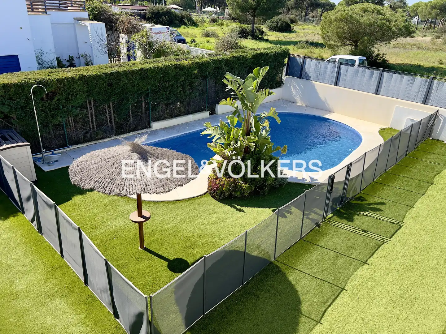 Swimming pool of Houses for sale in El Portil  with Air Conditioner, Heating and Private garden