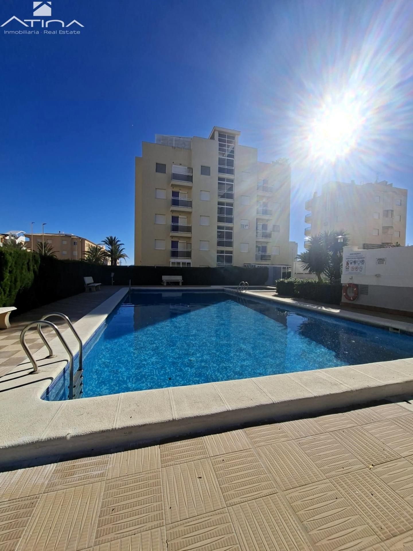 Piscina de Apartament en venda en Piles amb Aire condicionat, Jardí privat i Terrassa
